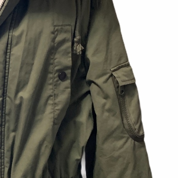 North Zone olive stadium length jacket, new - Picture 4 of 11